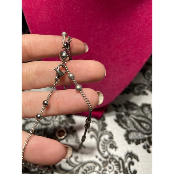 Melania Clara Silver with pink pendant necklace - Picture 3 of 5